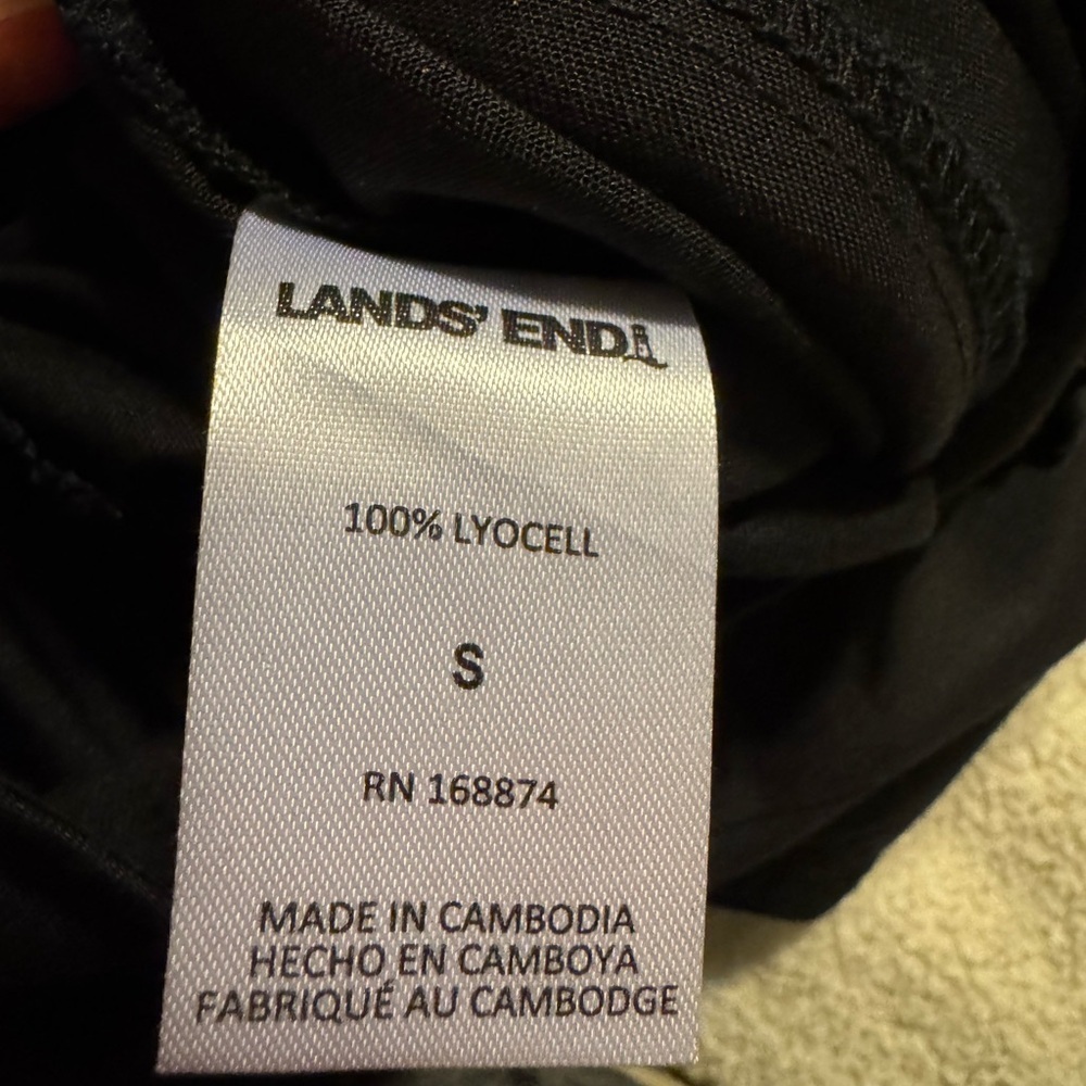 Lands' End Sleeveless Tiered Lycocell Dress - Picture 9 of 13